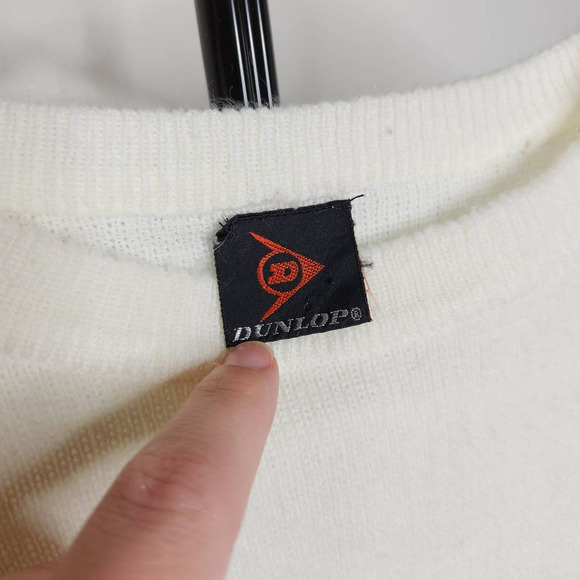 Vintage Dunlop Sweater Grunge Cobain Flowy Multicolor Stripe Crewneck VTG - Picture 4 of 5